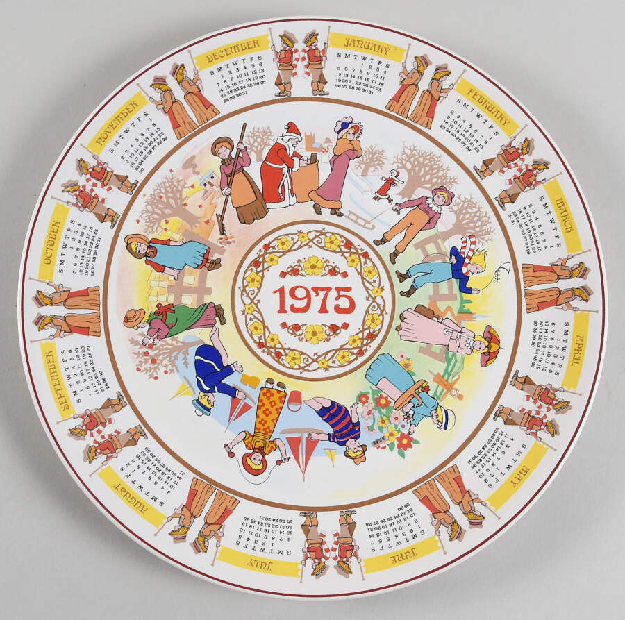 Calendar Plate Children's Games - Boxed by Wedgwood-1