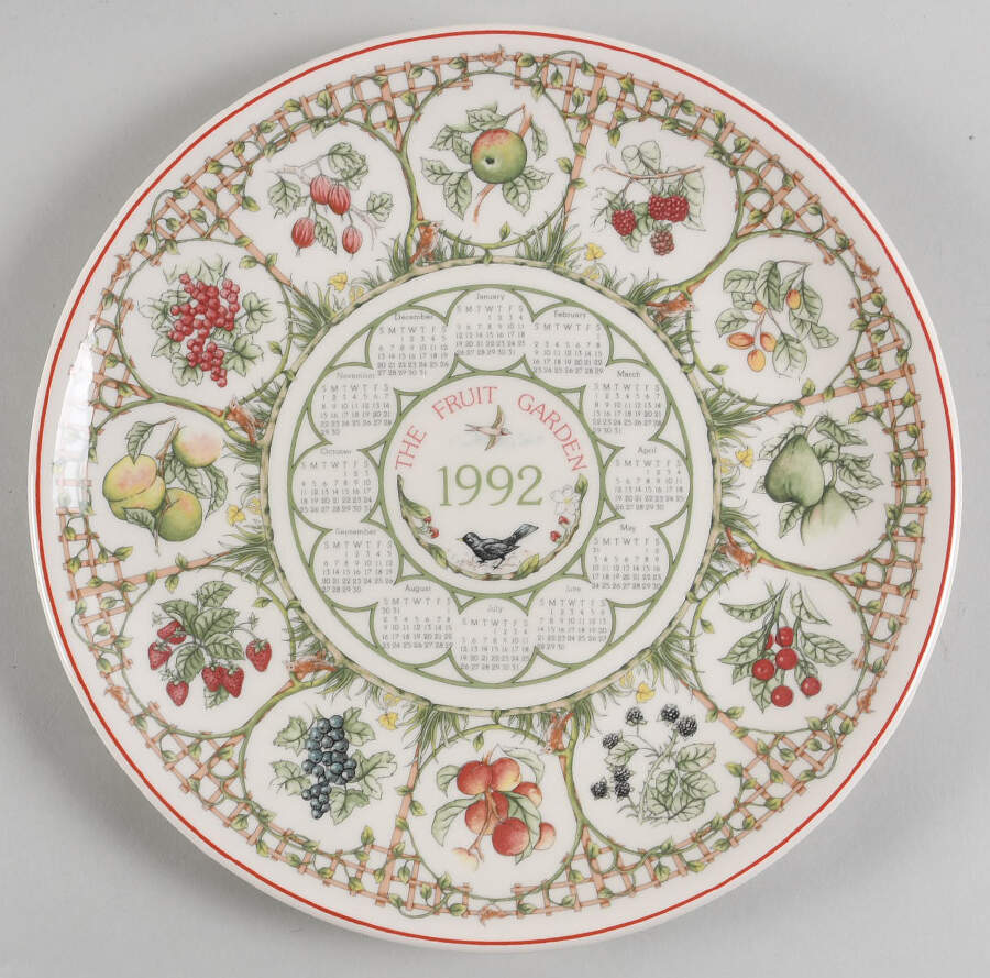 Calendar Plate The Fruit Garden - Boxed by Wedgwood-1