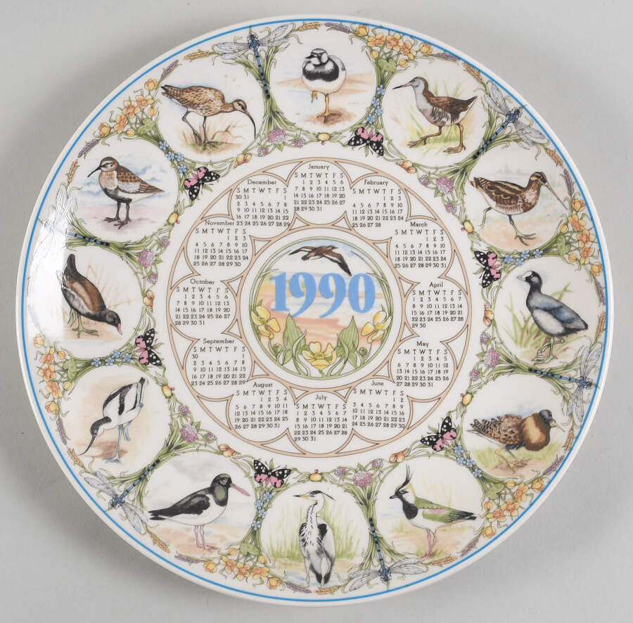 Calendar Plate Waders - No Box by Wedgwood-1