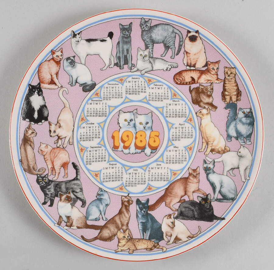 Calendar Plate Cats - Boxed by Wedgwood-1