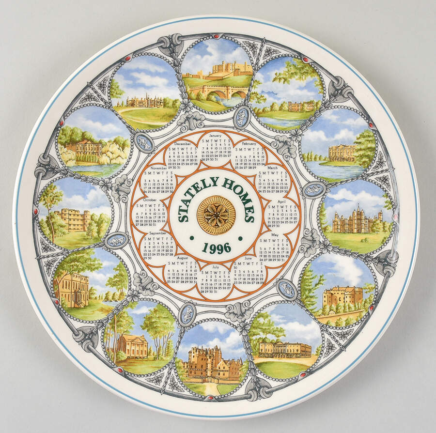Calendar Plate Statley Homes - Boxed by Wedgwood-1