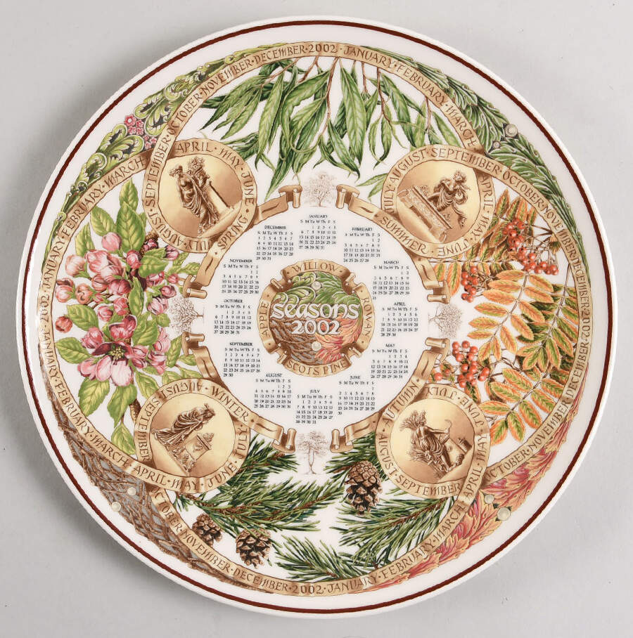 Calendar Plate Seasons - Boxed by Wedgwood-1