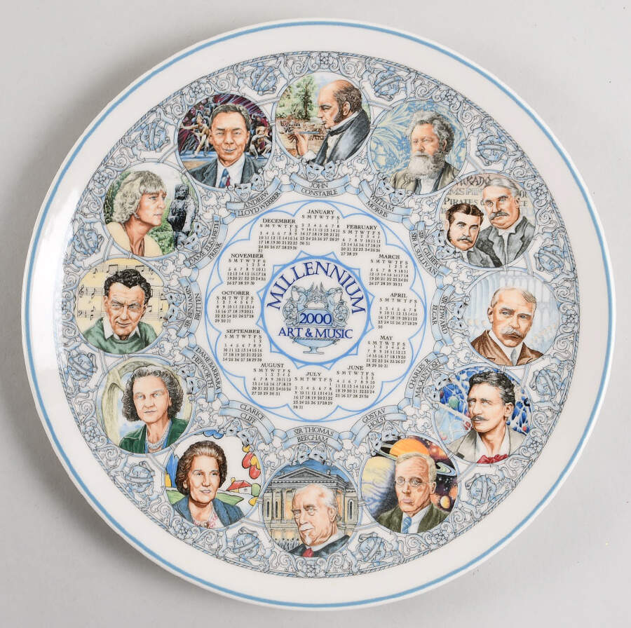 Calendar Plate Art And Music - No Box by Wedgwood-1