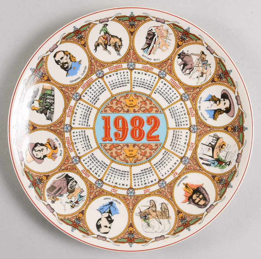 Calendar Plate Wild West - Boxed by Wedgwood-1
