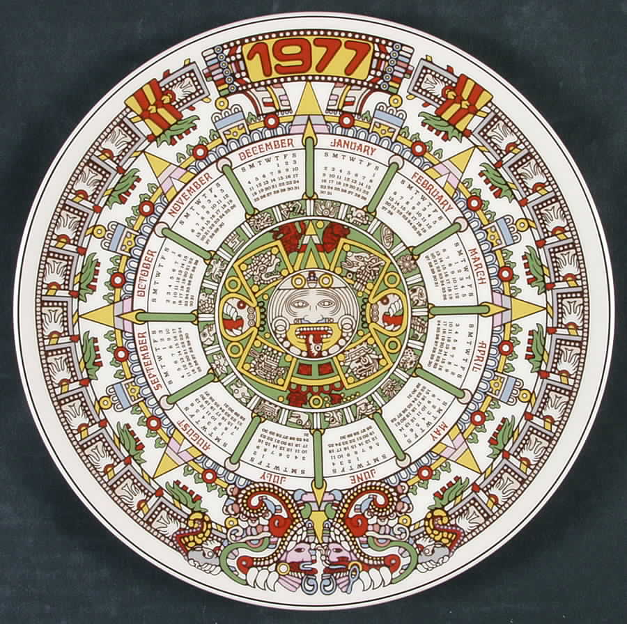 Calendar Plate Tonatiuh-Aztec Sun - Boxed by Wedgwood-1