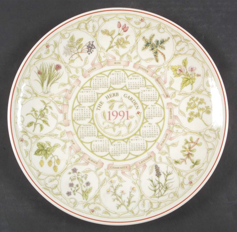 Calendar Plate The Herb Garden - Boxed by Wedgwood-1