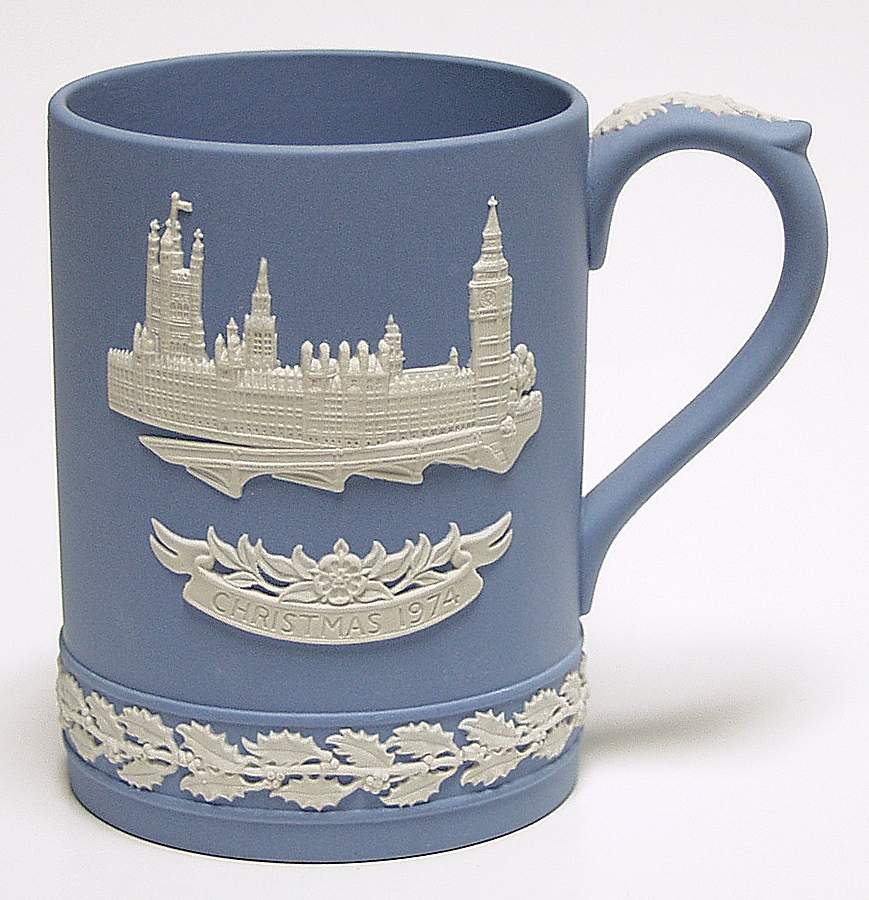 Jasperware Christmas Mug Parliament - Boxed by Wedgwood-1