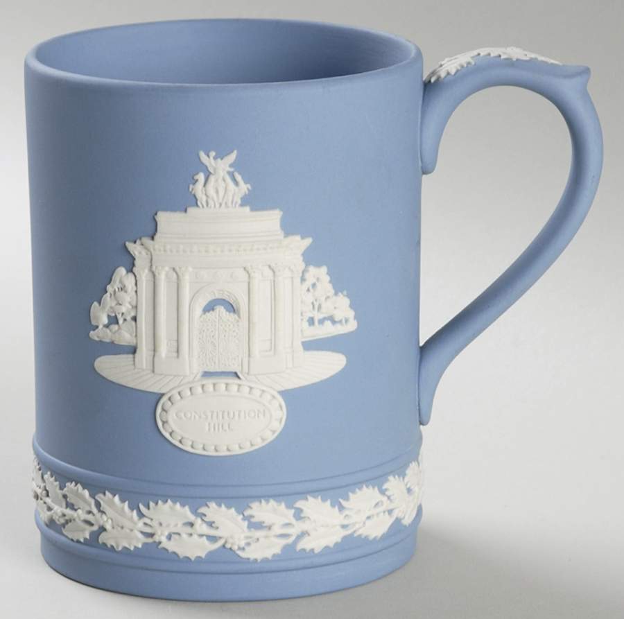 Jasperware Christmas Mug Constitution Hill - No Box by Wedgwood-1
