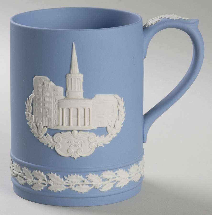 Jasperware Christmas Mug All Souls Church - Boxed by Wedgwood-1