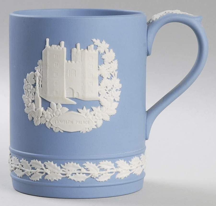 Jasperware Christmas Mug Lambeth Palace - Boxed by Wedgwood-1