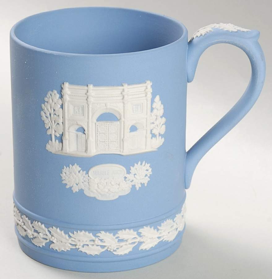 Jasperware Christmas Mug Marble Arch - No Box by Wedgwood-1