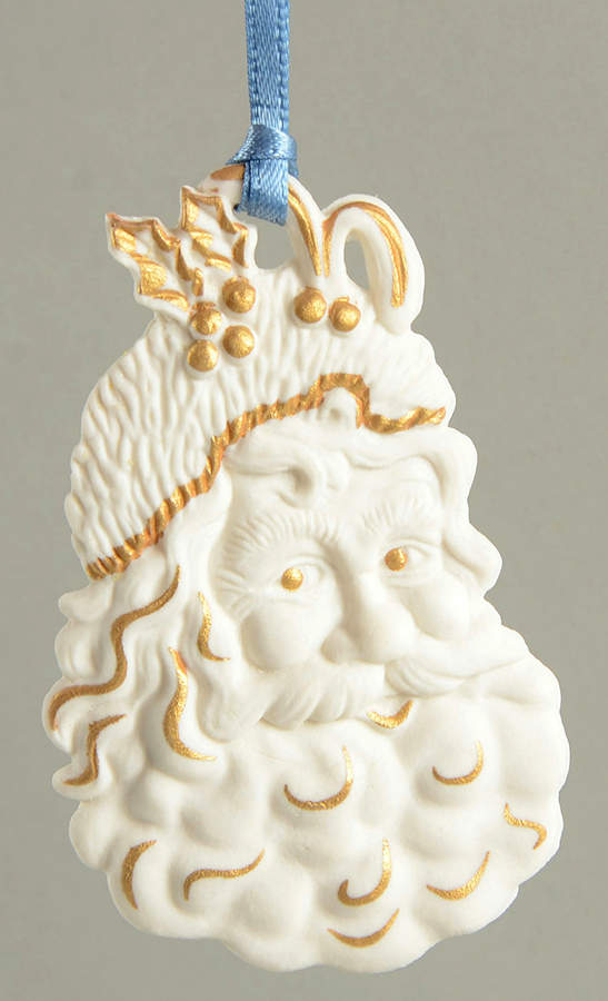 Wedgwood Christmas Ornament Santa-Head-Gold - Boxed by Wedgwood-1