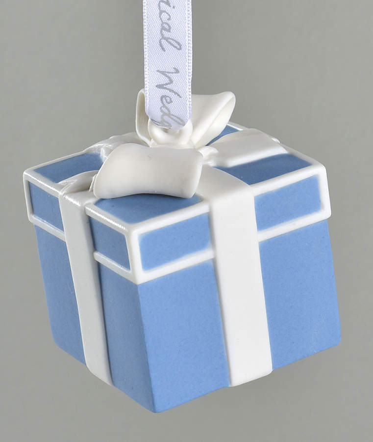 Wedgwood Christmas Ornament Present With Bow - Boxed by Wedgwood-1