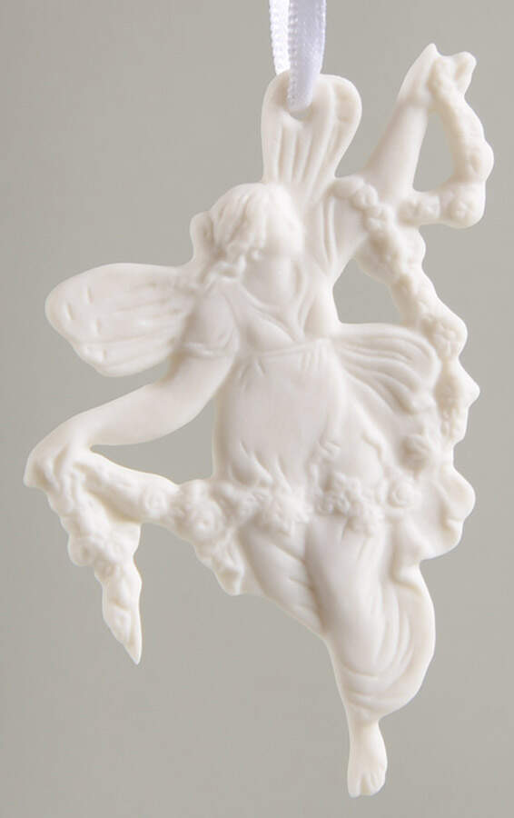 Wedgwood Christmas Ornament Fairy Holding Vine  - No Box by Wedgwood-1