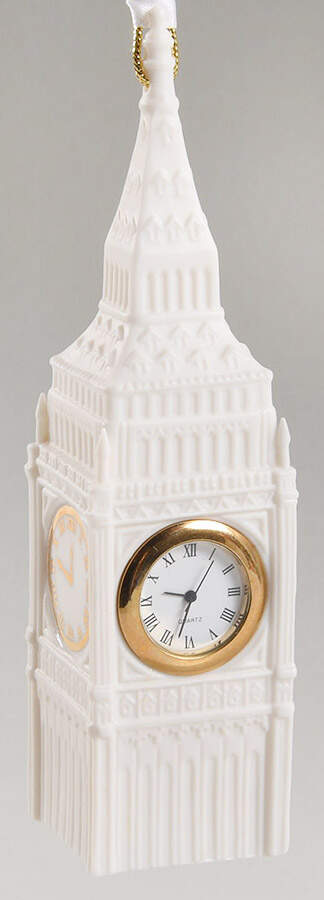 Wedgwood Christmas Ornament Big Ben Working Clock - No Box 60 by Wedgwood-1