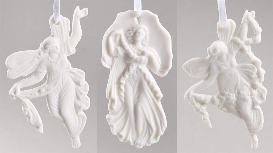 Wedgwood Christmas Ornament Fairies Set Of 3 - Boxed by Wedgwood-1