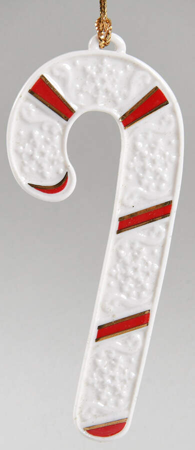 Wedgwood Christmas Ornament Candy Cane-White-Red Stripe - No Box by Wedgwood-1