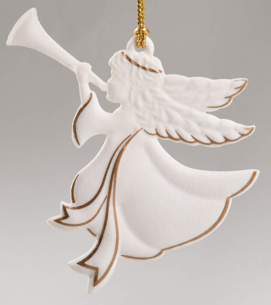Wedgwood Christmas Ornament Cherub Girl - Boxed by Wedgwood-1
