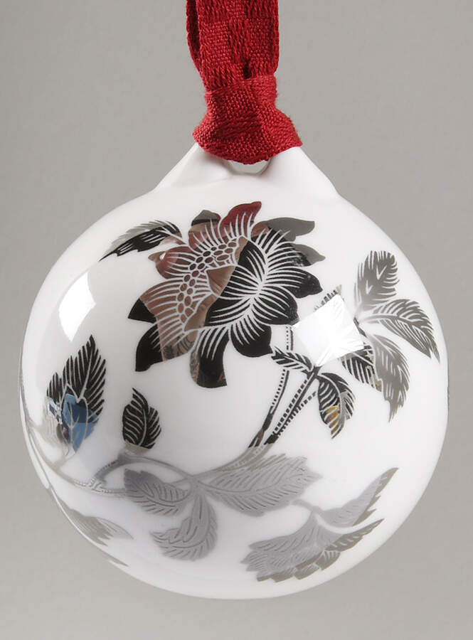Wedgwood Christmas Ornament Tonquin Ornament Silver #1 - Boxed by Wedgwood-1