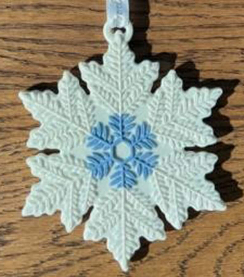 Wedgwood Christmas Ornament Snowflake - Boxed by Wedgwood-1