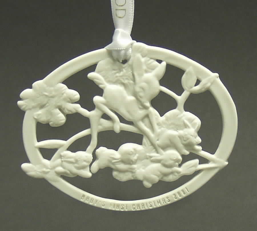 Wedgwood Christmas Ornament Bambi Babys First Christmas - Boxed by Wedgwood-1