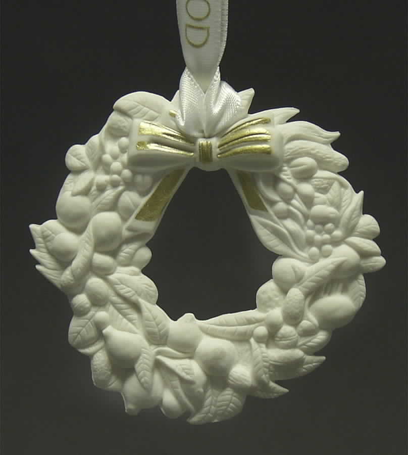 Wedgwood Christmas Ornament Victorian Wreath Ornament - Boxed by Wedgwood-1