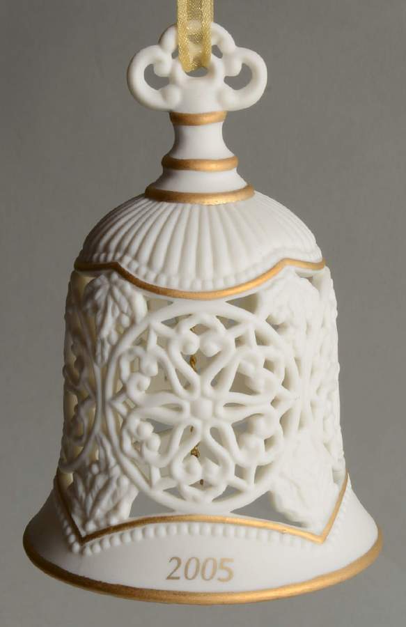 Wedgwood Christmas Ornament Jasper Pierced Bell - Boxed by Wedgwood-1