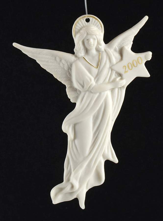 Wedgwood Christmas Ornament 2000 Angel - Boxed by Wedgwood-1