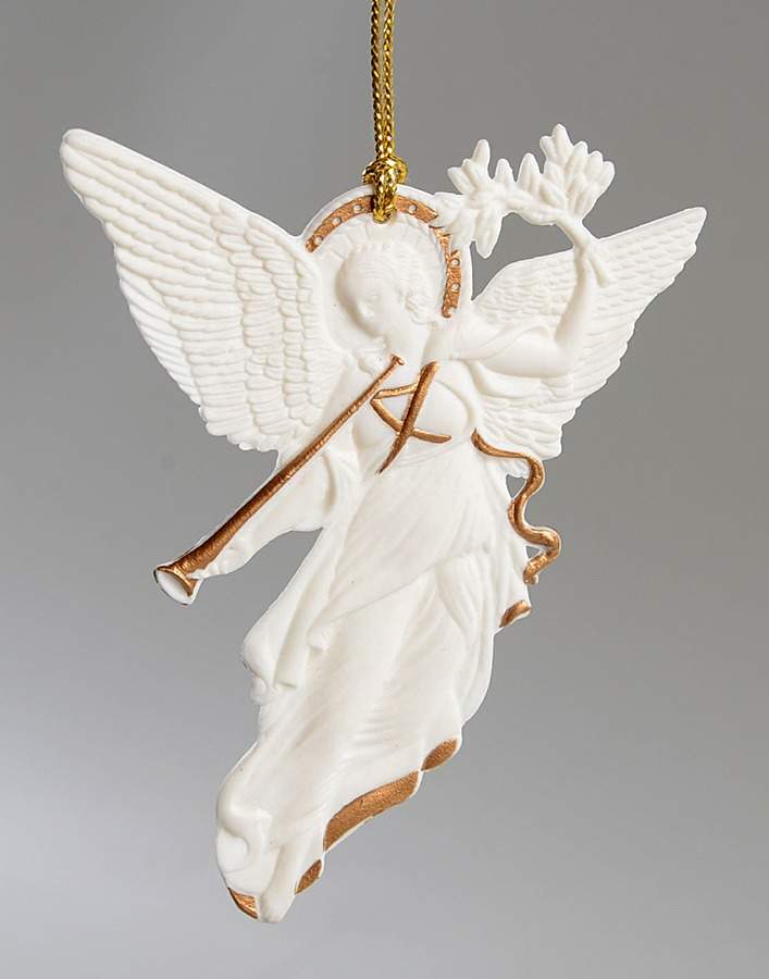 Wedgwood Christmas Ornament Angel With Horn - Boxed by Wedgwood-1
