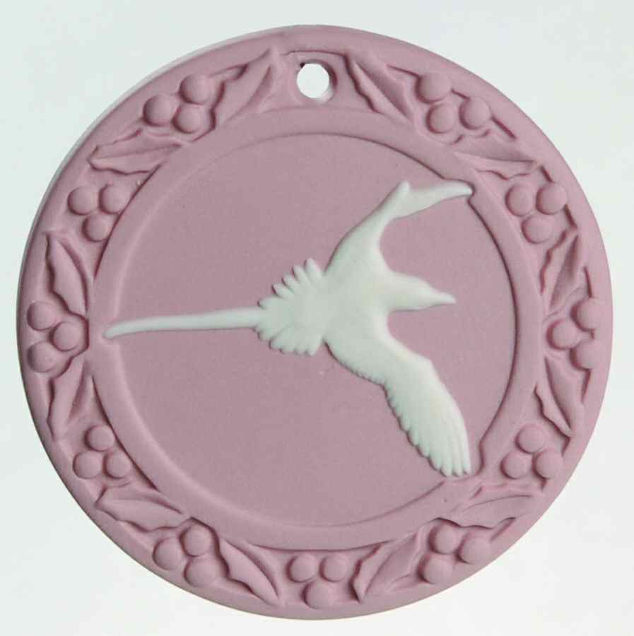 Wedgwood Christmas Ornament Longtail - Pink - Boxed by Wedgwood-1