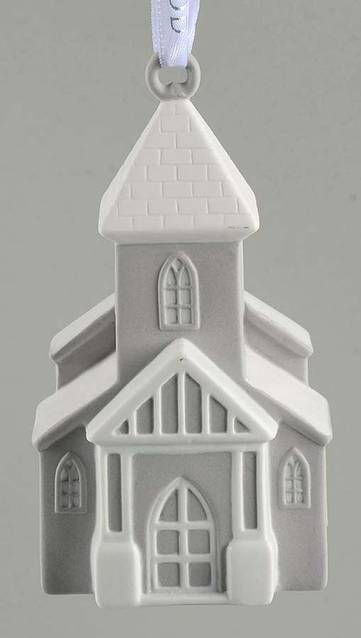 Wedgwood Christmas Ornament Church Grey - Boxed by Wedgwood-1