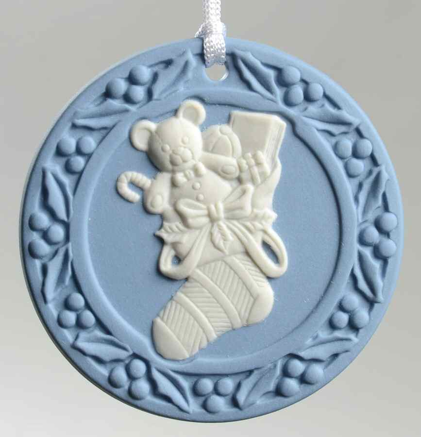 Annual Jasperware Ornament Stocking - Boxed by Wedgwood-1