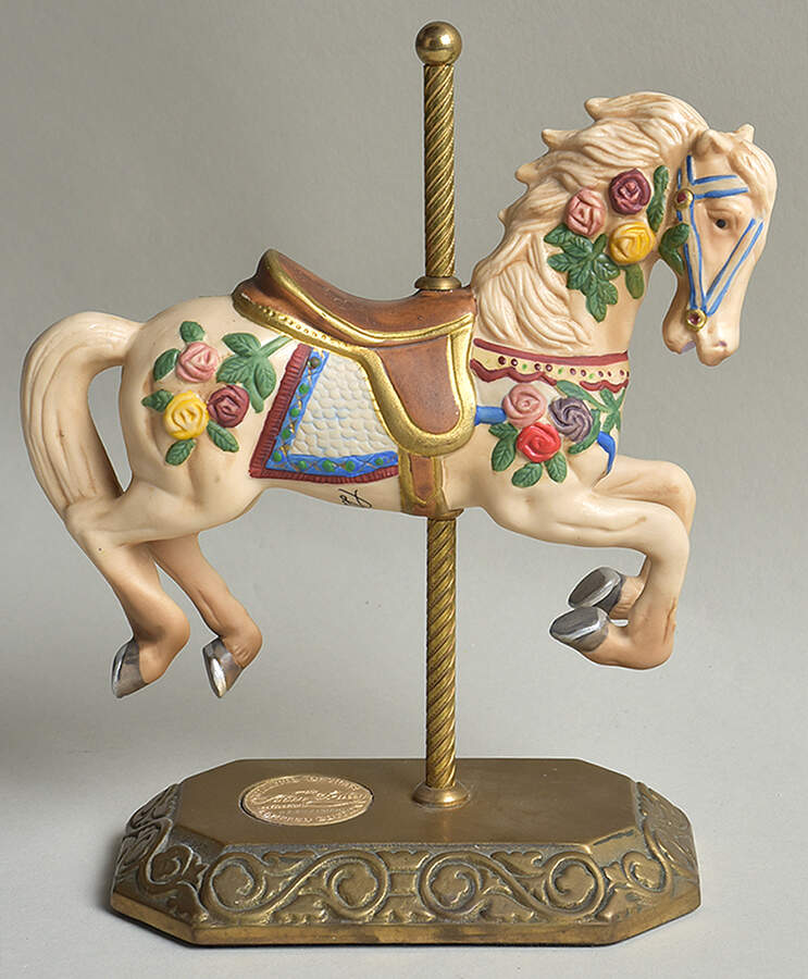 American Carousel Horse With Roses - No Box by Willitts Galleries-1