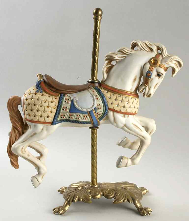 American Carousel Looff White Jeweled Jumper - Boxed by Willitts Galleries-1