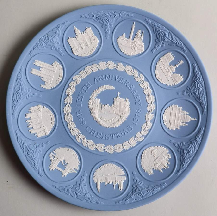 Christmas-Anniversary   Tenth Anniversary-Blue - With Box by Wedgwood-1