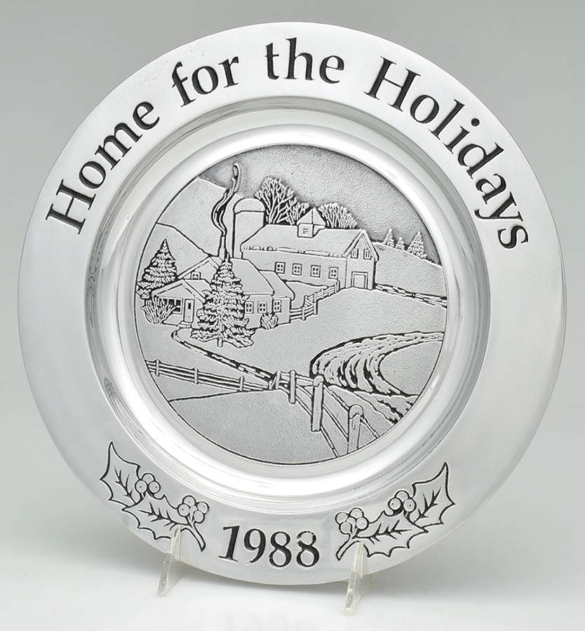 Wilton Armetale Christmas Plate Home For The Holidays - No Box by Wilton Armetale-1