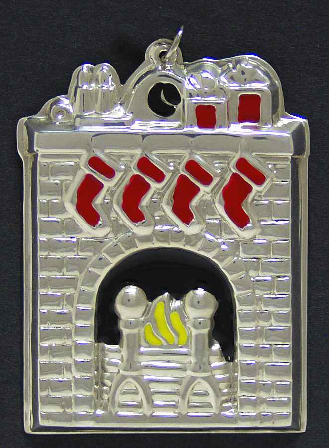 Memories-Enameled Fireplace - Boxed by Wallace Silver-1