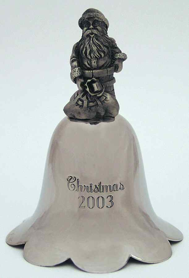 Santa Annual Bell 2003-Santa - No Box by Wallace Silver-1