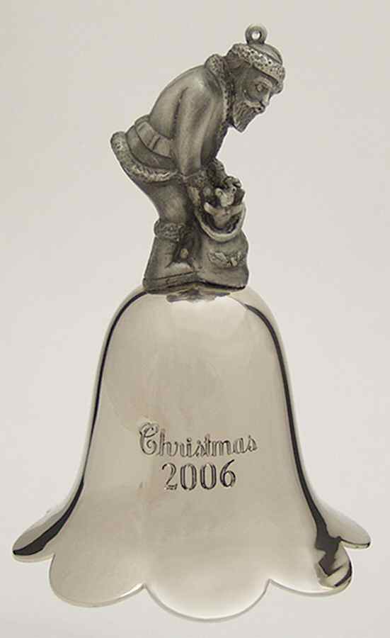 Santa Annual Bell 2006-Santa - Boxed by Wallace Silver-1