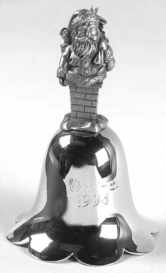 Santa Annual Bell 1994-Santa - Boxed by Wallace Silver-1