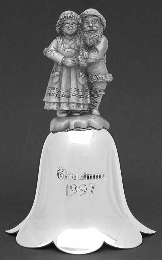 Santa Annual Bell 1997-Santa - Boxed by Wallace Silver-1