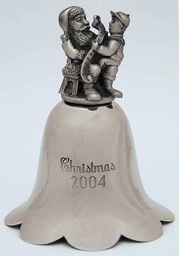 Santa Annual Bell 2004-Santa - No Box by Wallace Silver-1