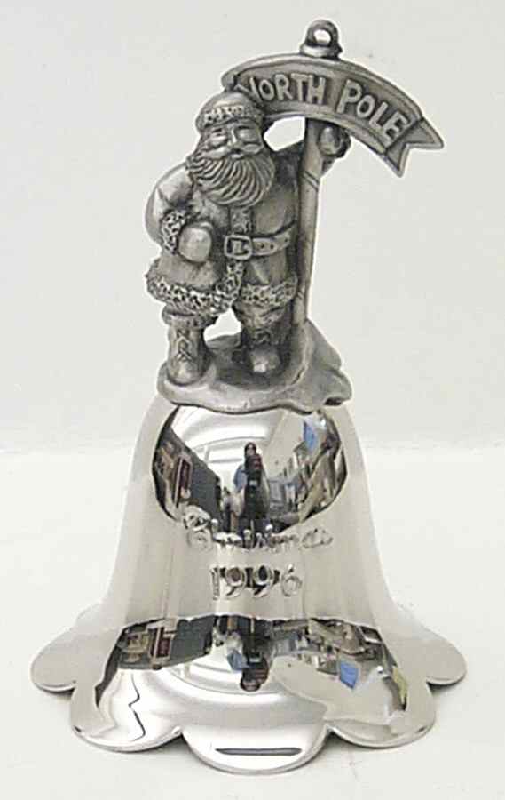 Santa Annual Bell 1996-Santa - Boxed by Wallace Silver-1