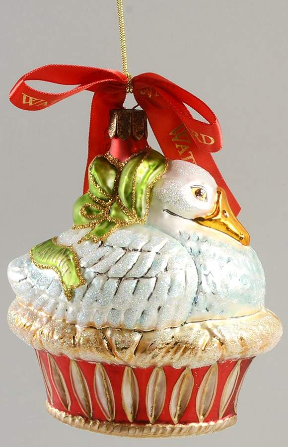 Twelve Days of Christmas-Holiday Heirlooms Six Geese A Laying - No Box by Waterford Crystal-1