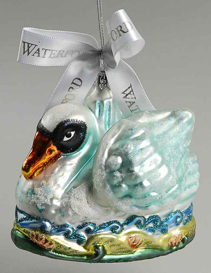 Twelve Days of Christmas-Holiday Heirlooms Seven Swans-A-Swimming - Boxed by Waterford Crystal-1