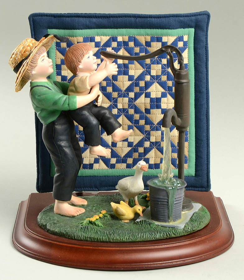 Amish Heritage The Pump-Amos And Levi - No Box by Willitts Galleries-1