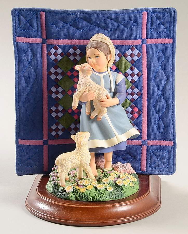 Amish Heritage Sadie Mae With Lambs - Boxed by Willitts Galleries-1