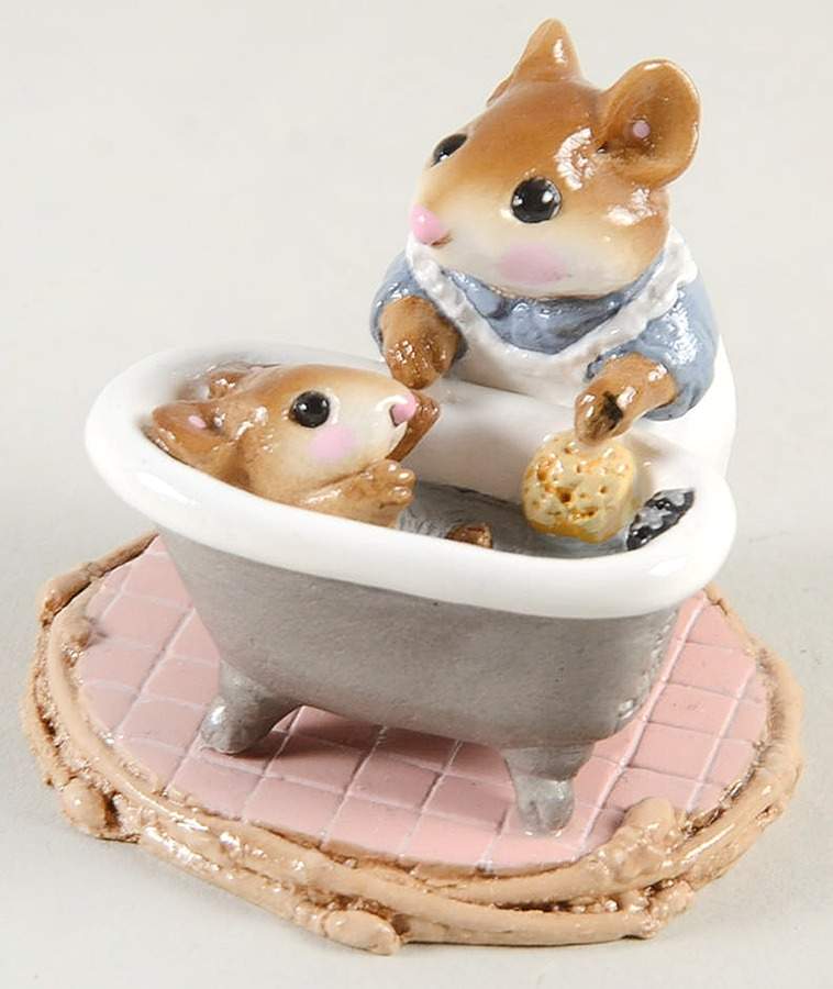 Mice Mom And Squeaky Clean - Boxed by Wee Forest Folk-1