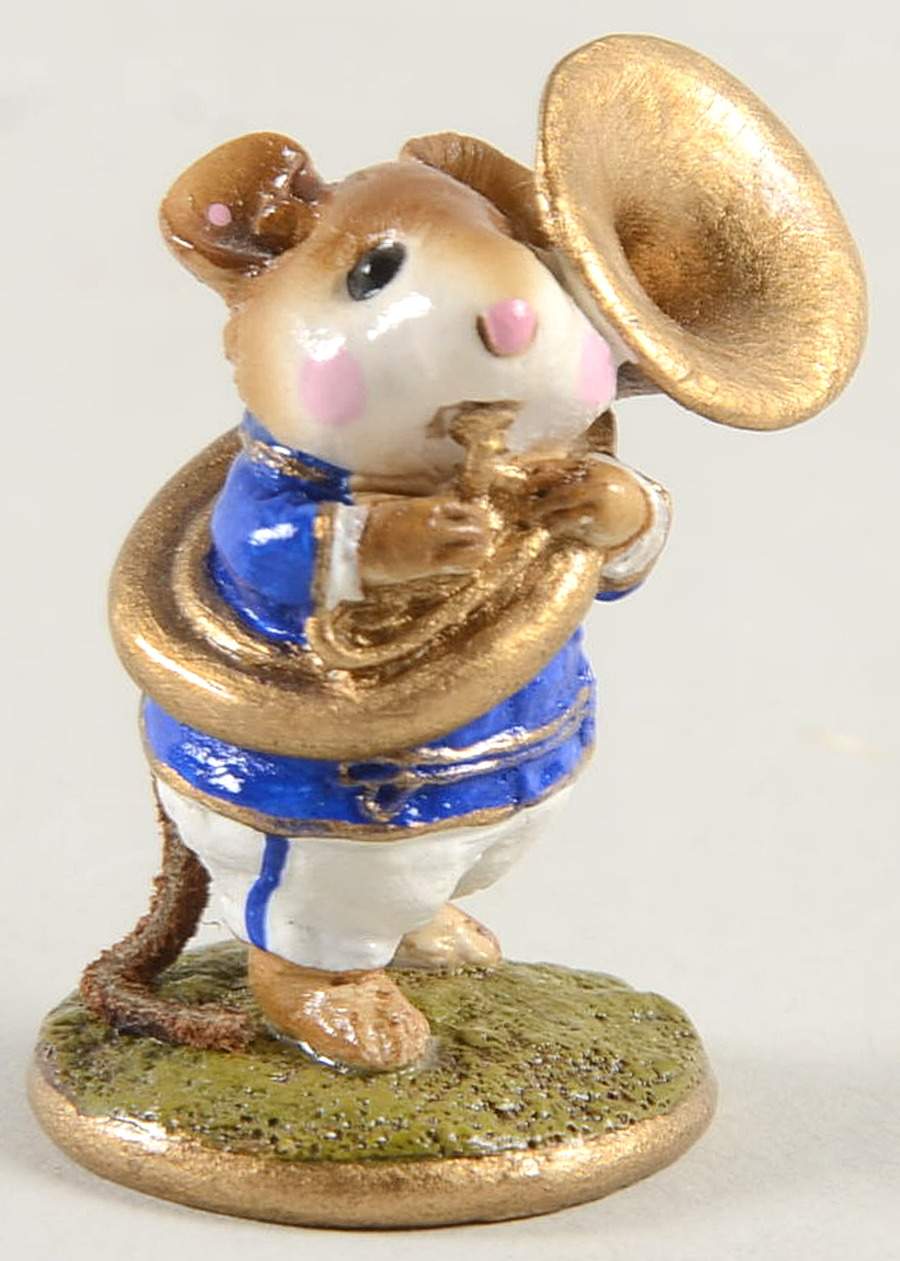 Mice Tuba - Blue - No Box by Wee Forest Folk-1