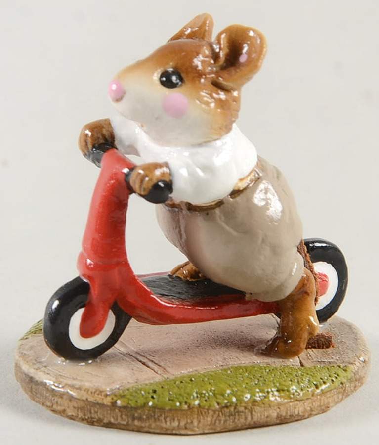 Mice Scooter Mouse - Boxed by Wee Forest Folk-1